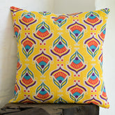 “Sunburst Charm” Digital Printed Cushion Cover