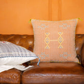 "Sunset Nomad" Embroidered Cushion Cover