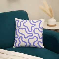 Wavy Whimsy Abstract Cushion Cover