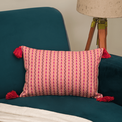 Rani Stripe Tassel Cushion Cover