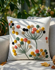 Vibrant Meadow Tufted Pillow Cover – Bohemian Home Decor