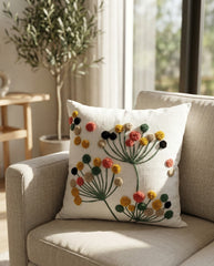 Vibrant Meadow Tufted Pillow Cover – Bohemian Home Decor
