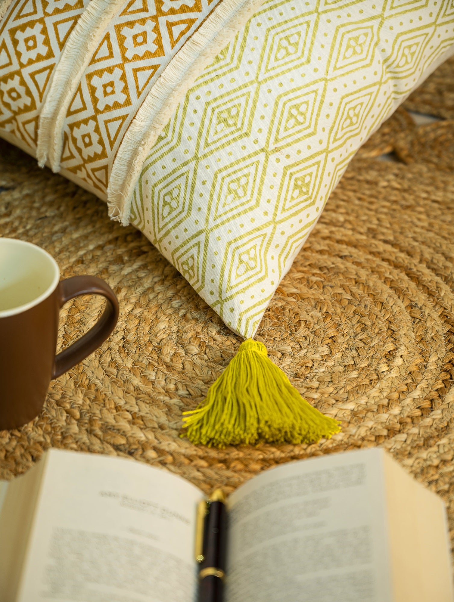 Multicolor Hand Block Printed Decorative Pillow Cover 16x24 In