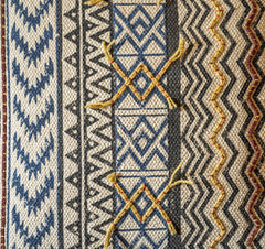 Embroidered Hand Block Printed Cushion Cover