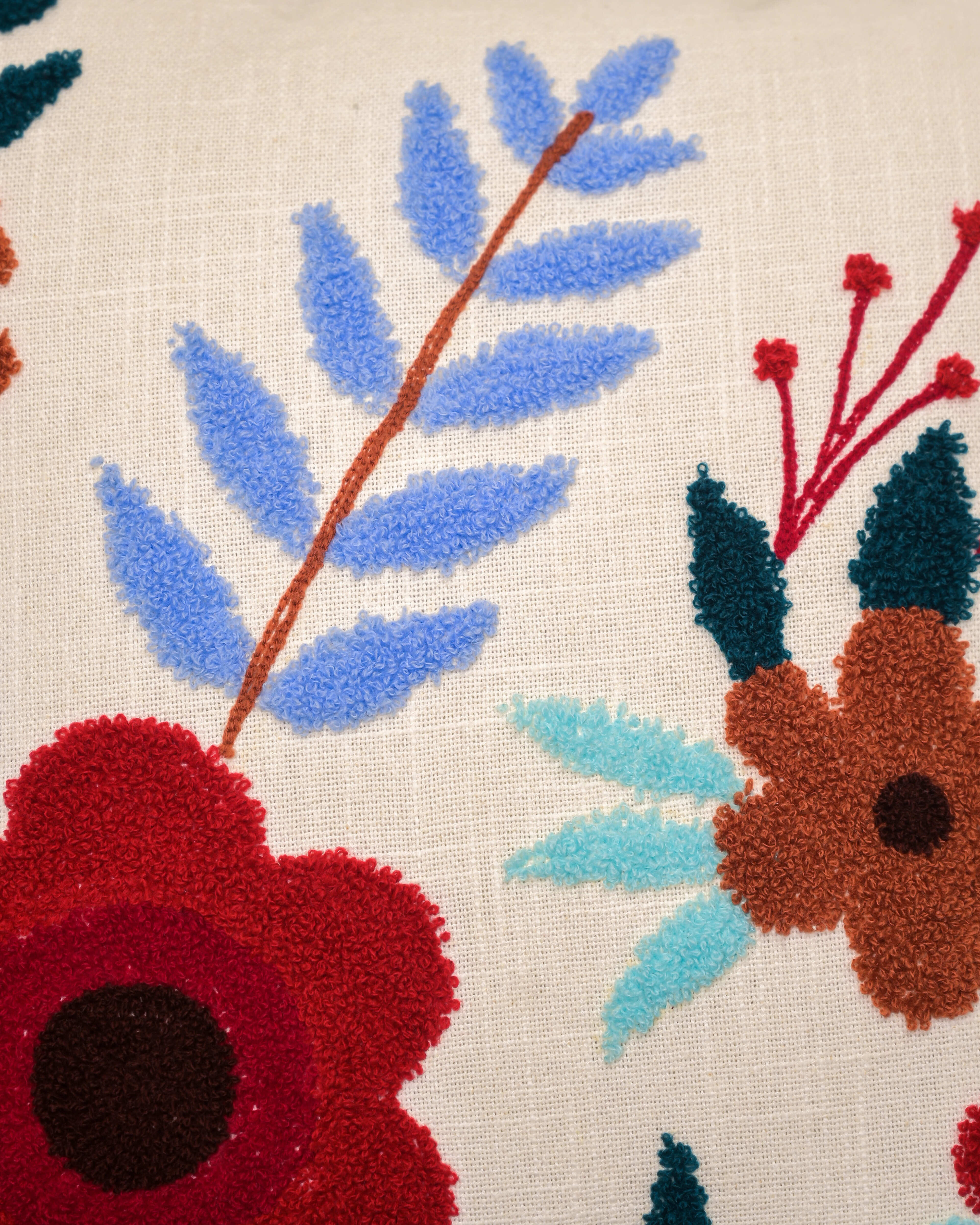 Bloom Pop Punch Needle Cushion Cover