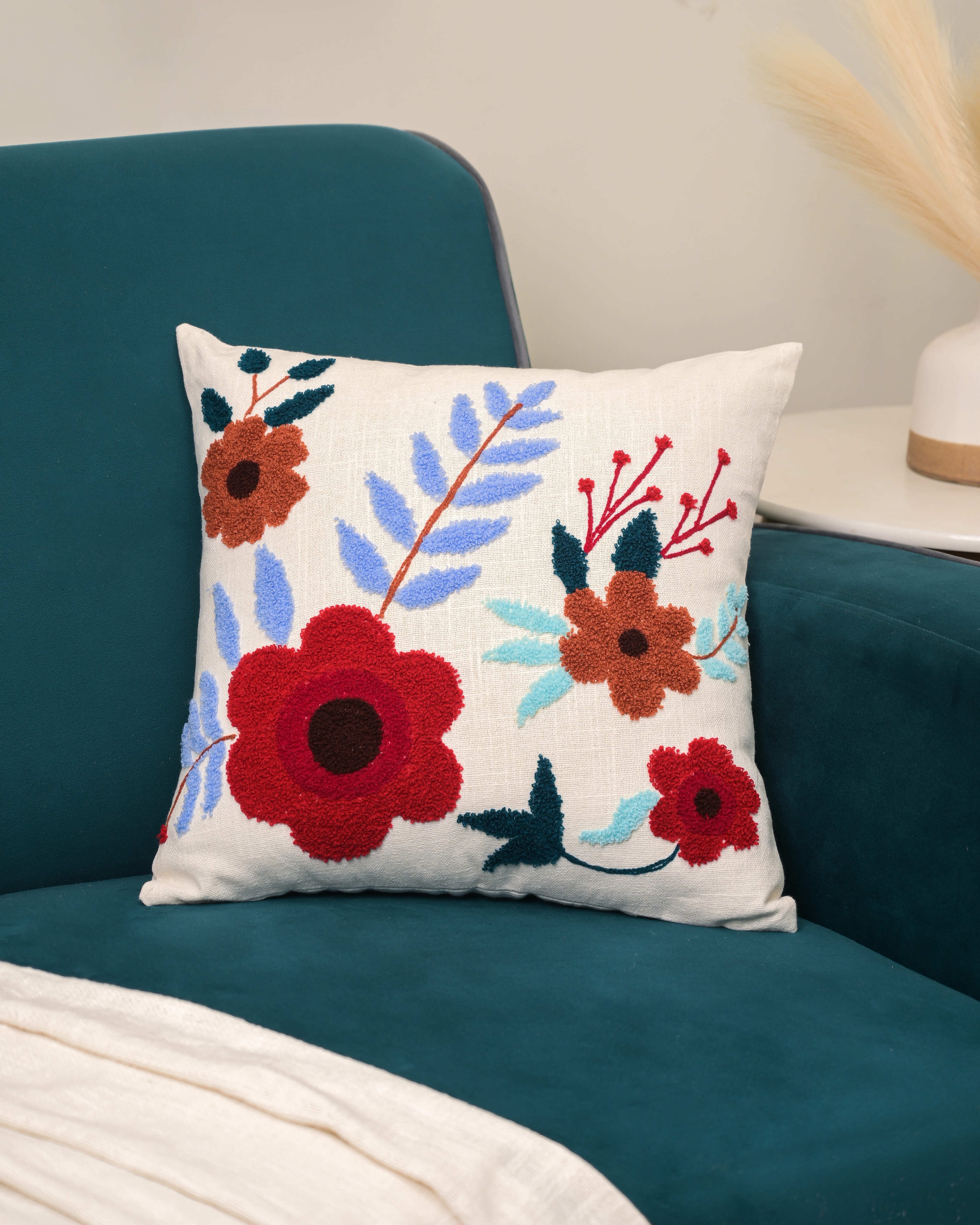 Bloom Pop Punch Needle Cushion Cover