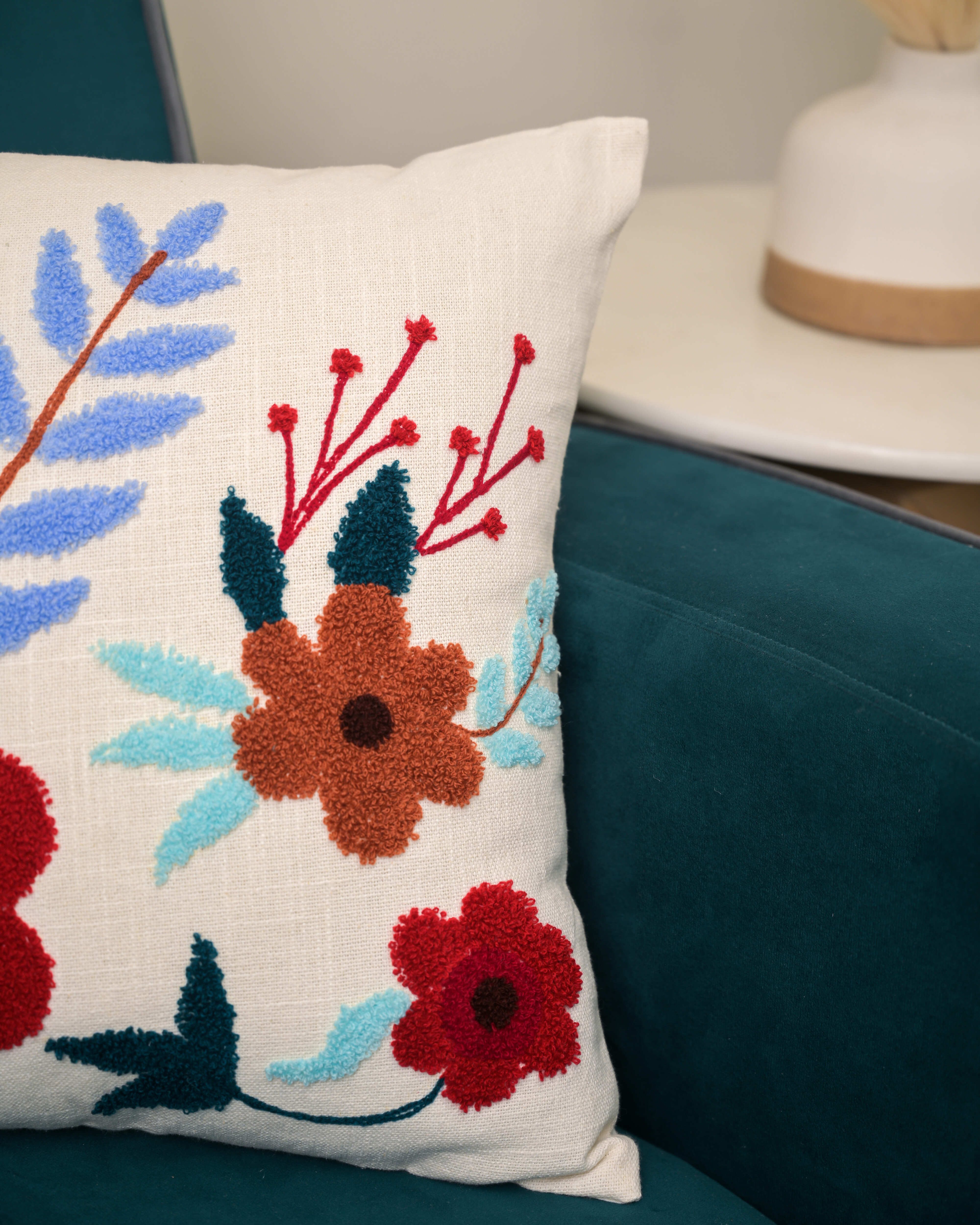 Bloom Pop Punch Needle Cushion Cover