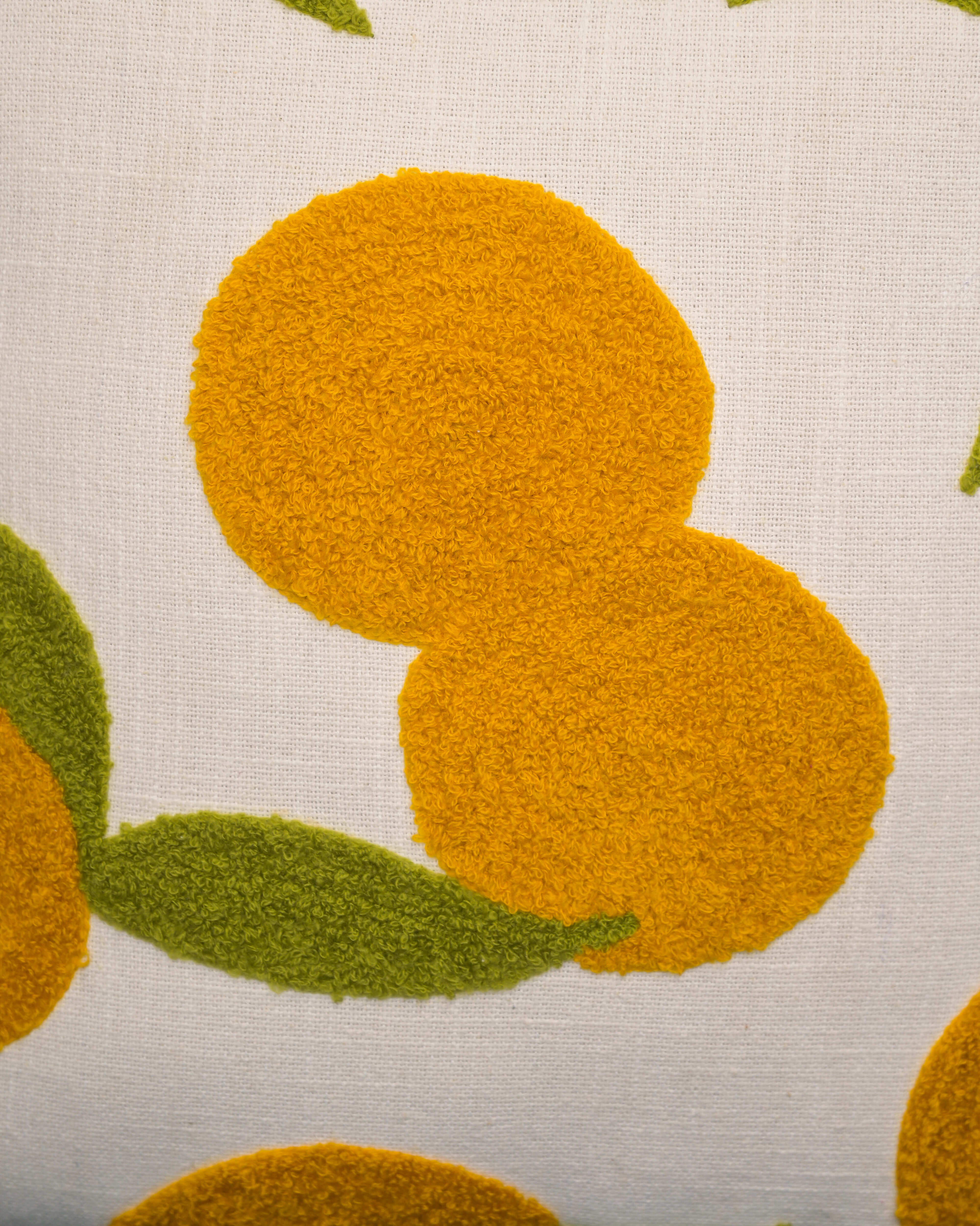 Citrus Pop! Punch Needle Cushion Cover