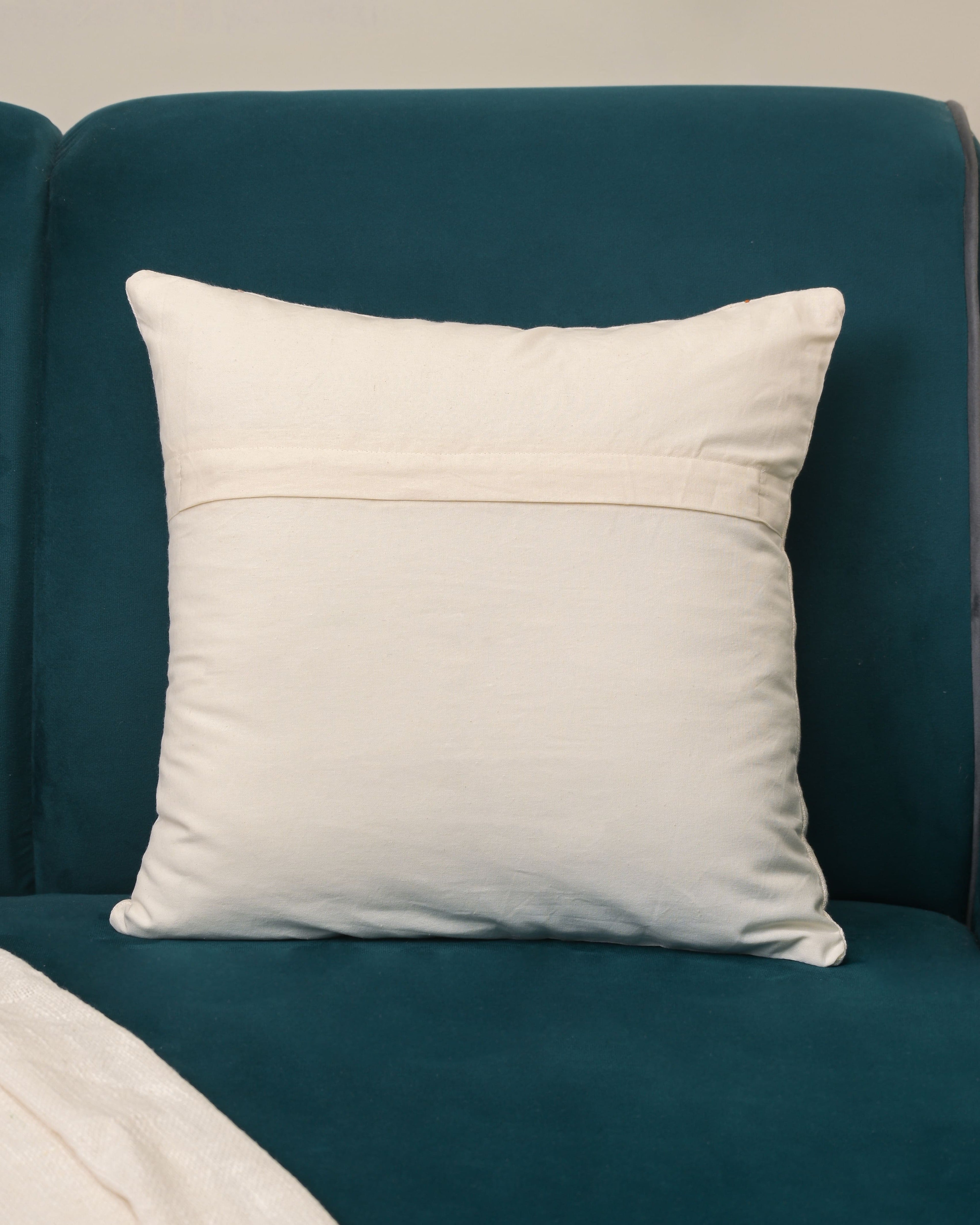 Sunset Fringe Embroidered Cushion Cover