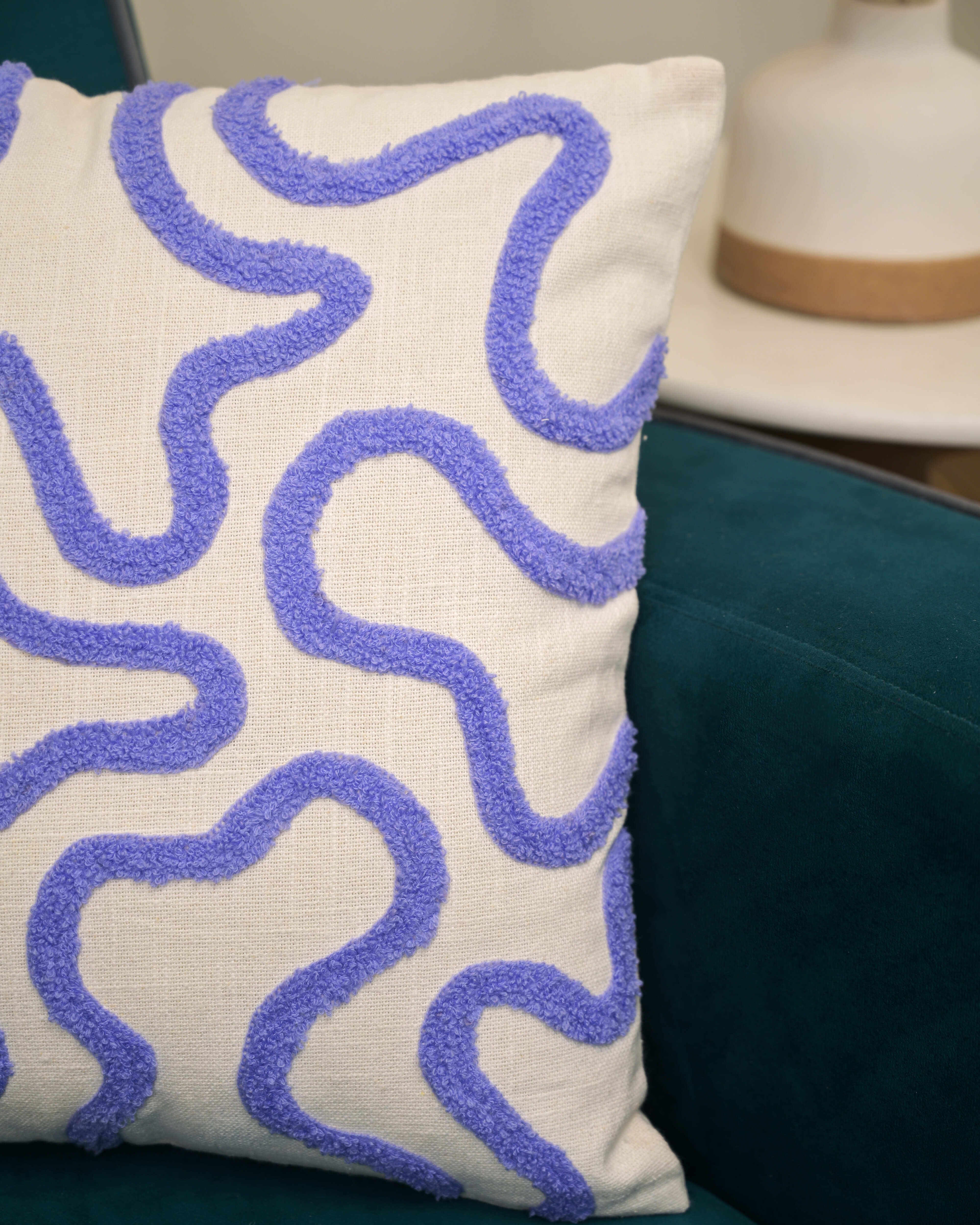Wavy Whimsy Abstract Cushion Cover