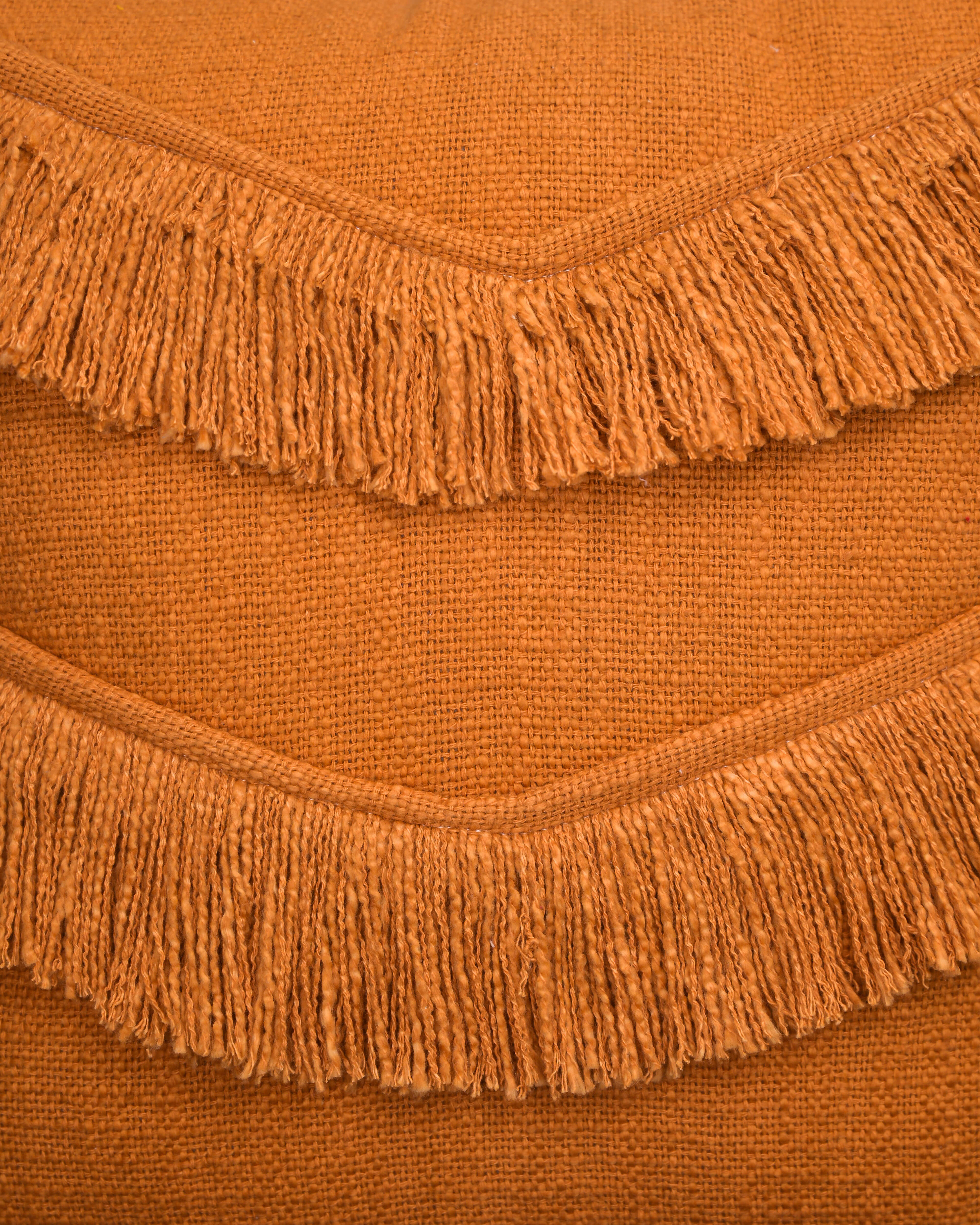 Sunset Fringe Embroidered Cushion Cover