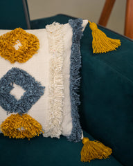 "Tassel Tango" Lumbar Cushion Cover