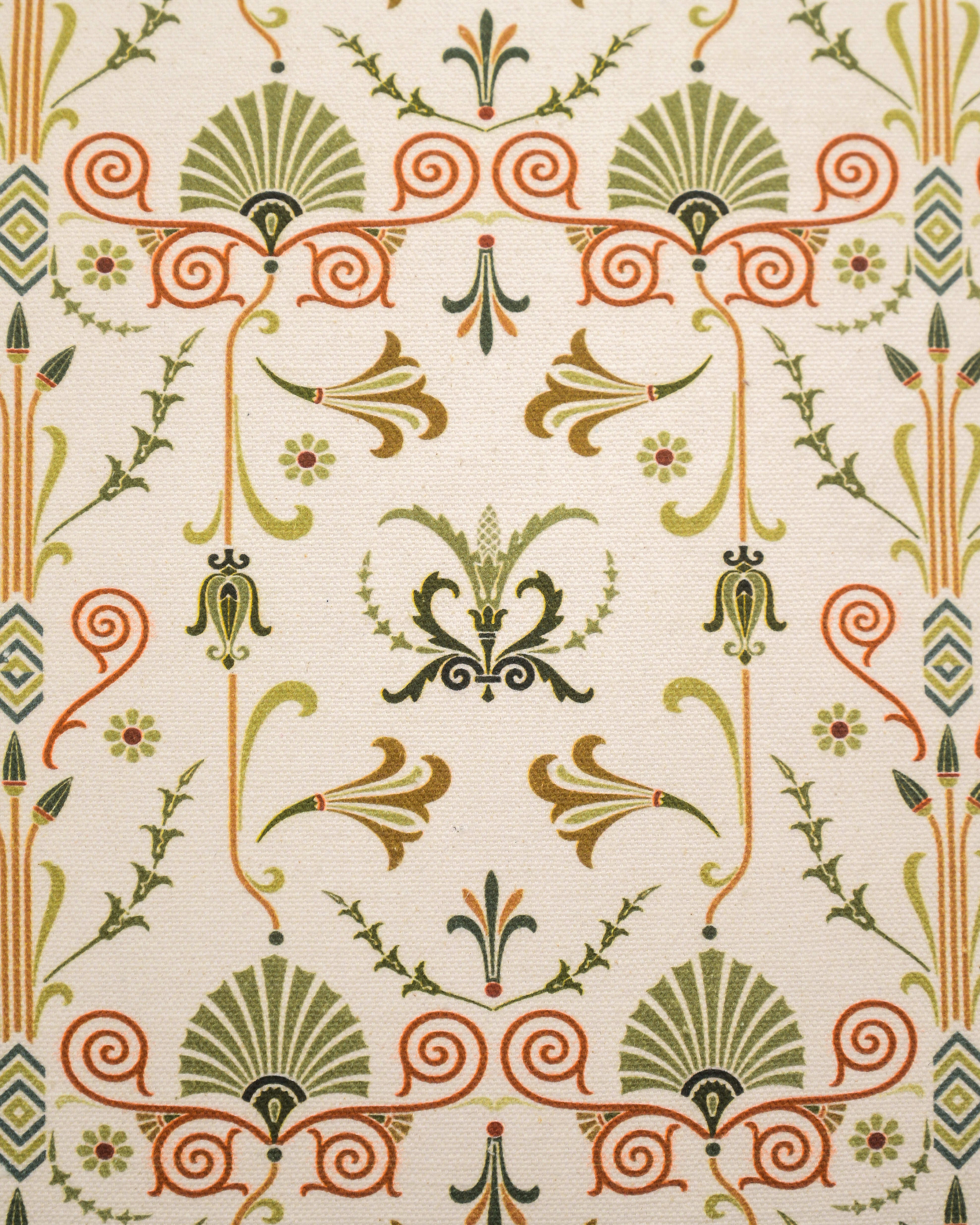 “Heritage Bloom” Printed Cushion Cover