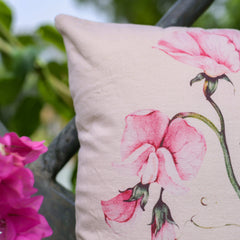 "Blush Vine" Digitally Printed Cotton Cushion Cover