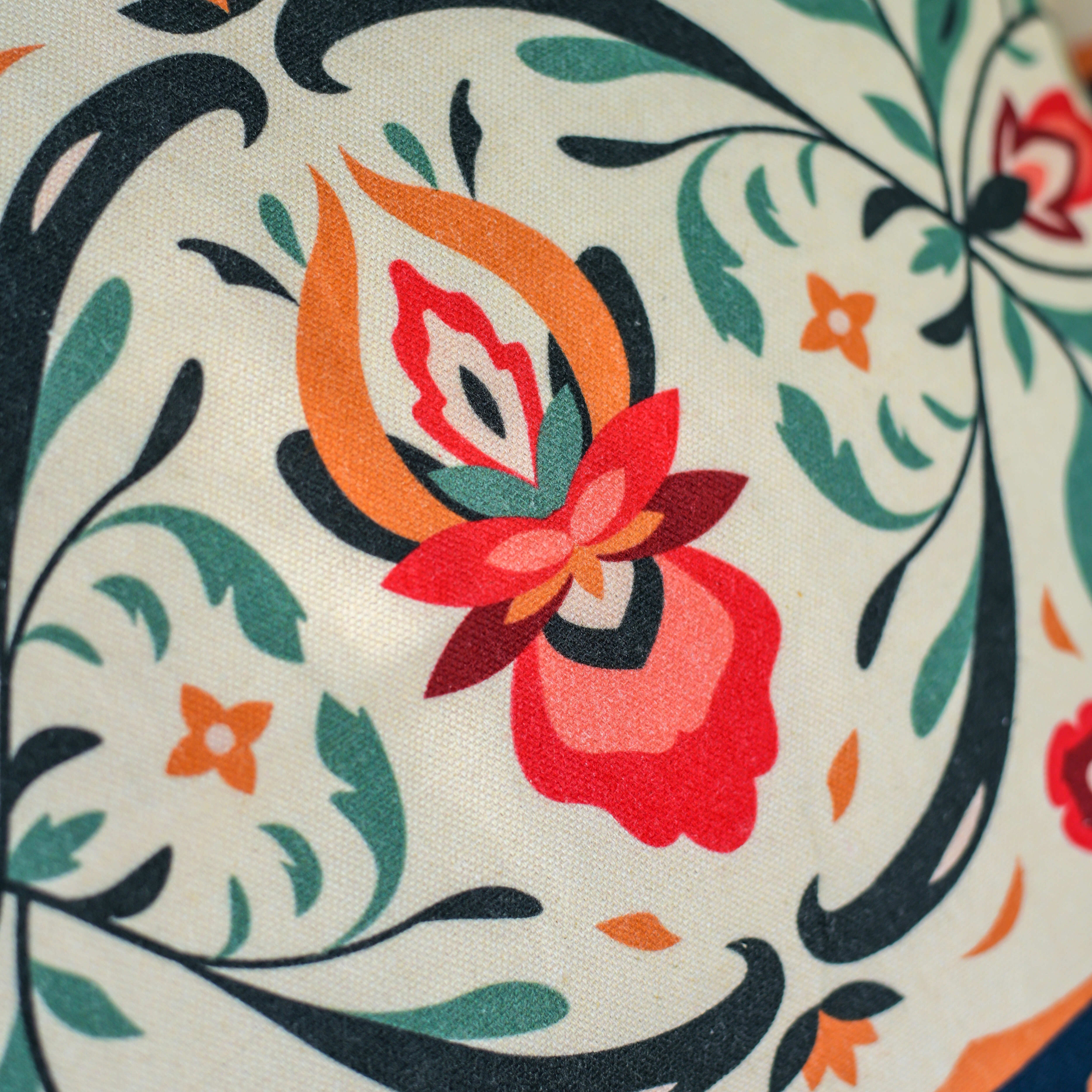 "Garden Reverie" Digitally Printed Cushion Cover