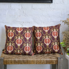 "Pomegranate Song" Digitally Printed Cushion Cover