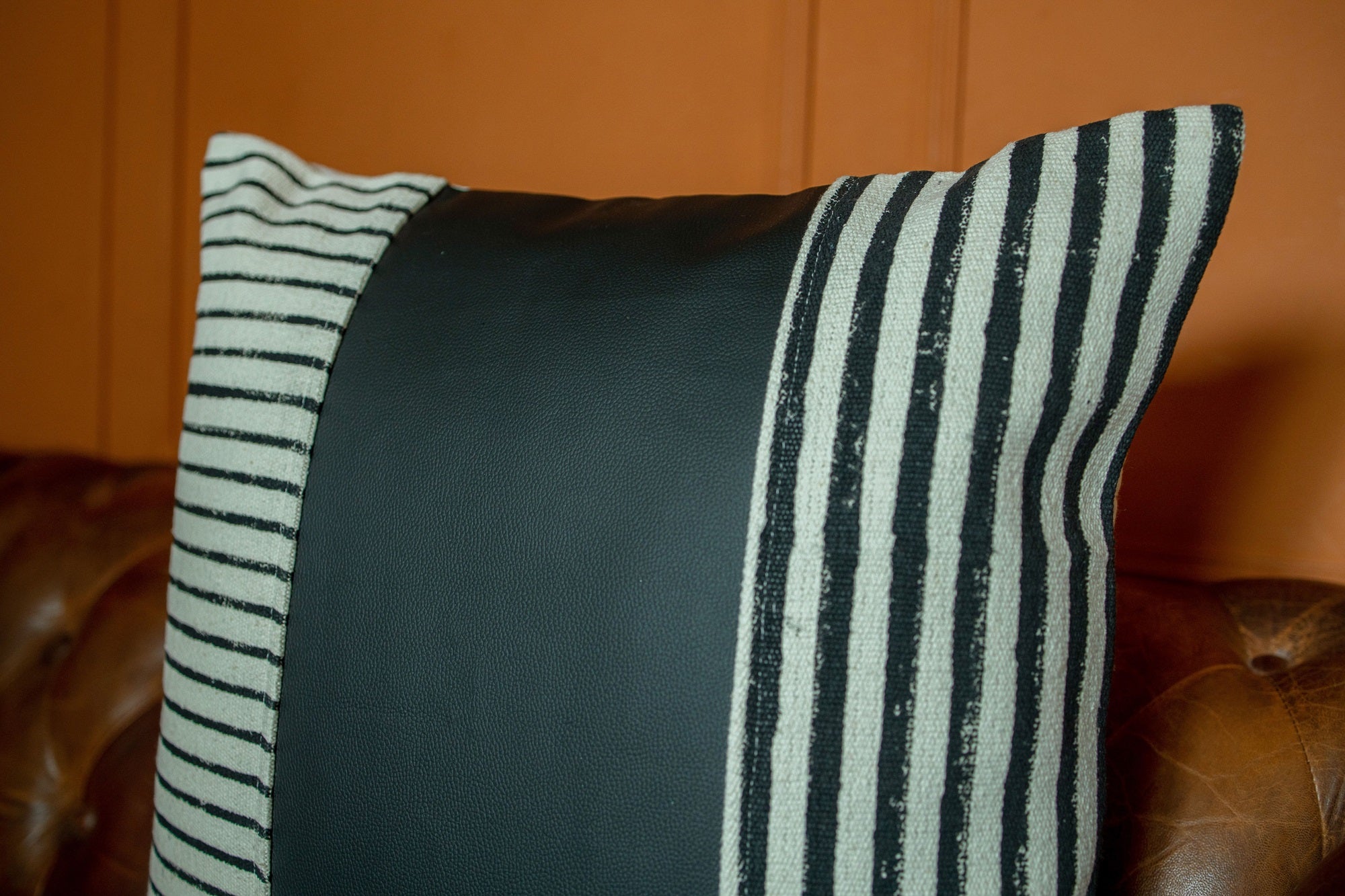 "Urban Lines" Hand Block Printed Cushion Cover