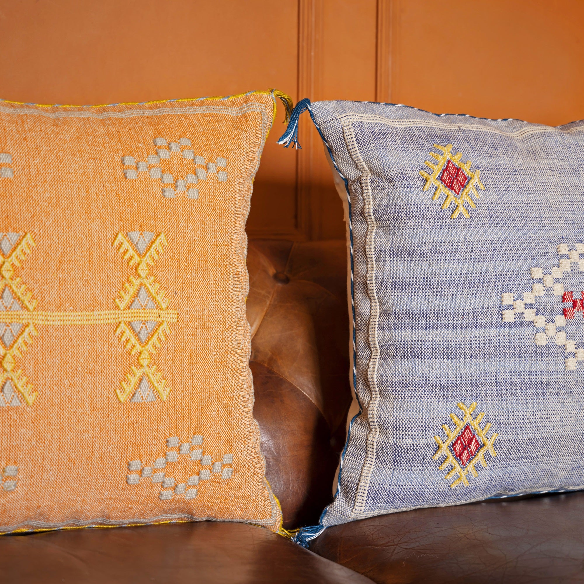 "Sunset Nomad" Embroidered Cushion Cover