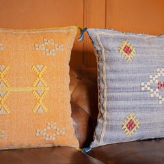 "Sunset Nomad" Embroidered Cushion Cover